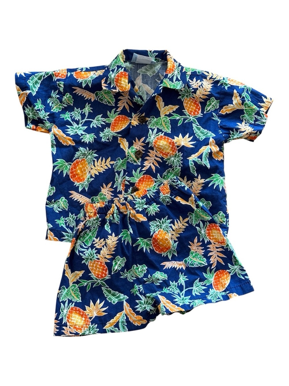 RJC 2 Piece Toddler Hawaiian Print Shirt and Short Set 24 months